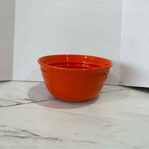 Rachael Ray Double Ridge Ceramic Vibrant Orange Cereal Soup Bowl L008